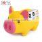 2016 create design pig shape custom plastic calendar with money box