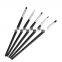 5PCS Nail Art Acrylic UV Gel Salon Pen Flat Polish Brush Kit Dotting Tool