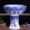 Large Outdoor Peony Flower Stands Design Decorative Ceramic Flower Fish Pots