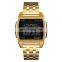 Oem Luxury Watch Automatic Gold Plated Digital Watch Mens Business Watch Skmei 1368