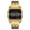 Oem Luxury Watch Automatic Gold Plated Digital Watch Mens Business Watch Skmei 1368