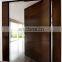 External solid wood front door with glass simple wooden pivot door for office and villa