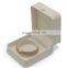 Factory direct supply white color leather convex edge jewelry box bangle box
