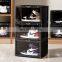 clear Drop Front custom shoe display cabinet wholesale shoe display acrylic Magnetic shoe display box storage custom logo