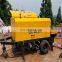 Mobile mini portable diesel pumpcrete machine