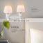 Lovely design nordic glass shade down wall mounted led wall lighting bedroom decorative lighting fixture resin wall lamps