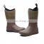 Waterproof neoprene or cotton lining  Camo Men Hunting Rubber Rain Gum Boots