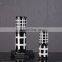 Minimalist Interior Home Decorations Art Cylindrical Black Hand Drawing Ceramic Geometric vase Vase