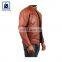 Elegant Design High Black Fitting Polyester Lining Men Genuine Leather Jacket from Indian Supplier