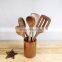 Black walnut desktop storage barrel Japanese-style wooden chopsticks holder restaurant household pen holder