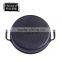 flat-bottomed round cast iron Chinese wok