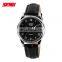 skmei 9058 couple fashion quartz watch custom logo watch business luxury genuine leather band