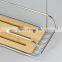 Two Tier Bathroom Storage Shelf Shower Caddy with Suction Cup Steel Wooden Shelves Corner Wall Mounted Rack