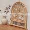 Hot Sale Arch Rattan Jewelry Hanger Wall Decoration Vintage Wicker Table Hanger Wholesale Vietnam Supplier
