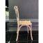 Vintage gold cross back chair wooden chairs