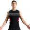 Quick Dry Custom Sleeveless Colour Blocking Gym Fitness Sports Wear Tank Top Men's Basketball Training Breathable Vest Clothing