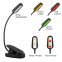 1600K Rechargeable Extra Bright Gooseneck Clip On Book Reading Light With 3 Brightness Settings