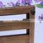 factory price high quality wooden peer set storage box with glass top