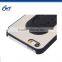 Cheap price free sample for iphone 5/5s case with kickstand ,hybird aluminum +pc+abs + spring leaf case