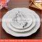 white porcelain fashion 3 tier cake plate, wedding cake stand,ceramic cake stand