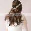 T & H Series Handmade Beaded Rhinestone Flower Wedding Headband Hair Jewelry Hair Accessories