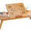 wooden small folding recliner laptop table
