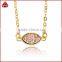 18K Gold Fill Brazilian Druzy Necklace Marquis Pendant