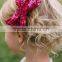 2015 New girl large sequin hair bow with clip children hair accessories boutique big glitter hair bow ! CB-3666