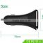 portable mobile phone 3 port usb car battery charger