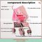 2015 new umbrella baby stroller model T8205 easy folding baby stroller baby carriage