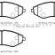 Semi-metal BRAKE PAD MD8124M for Japanese Vehicles Quality Choice