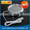 Electroplate shiny usb hub cup/mug warmer with usb hub