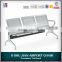 practical bus station 3 seater airport chair stainless steel