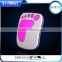 Promotion cartoon footprint universal portable power bank 6600mAh for digital product