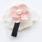 lovely decorative pink flower hair clip hair accessory for girls