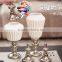 2016 modern ceramic decoration 3 pic a set silver white jar for living room