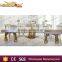 Foshan led remote control half moon stainless steel wedding table