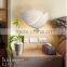 white leaf shade gypsum wall sconce light with warm light E14 for house STB371                        
                                                Quality Choice