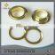 Gold metal eyelet with washer