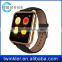 1.55" IPS Touch Screen F2 Waterproof Smart Watch with Heart Rate Monitor Leather band for Andriod&IOS