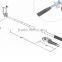 colorful wired monopod selfie stick , remote shutter & smart phone selfie stick