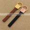 Custom concise gold leather keychain/blank rose gold key chain leather                        
                                                                                Supplier's Choice