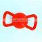 two ring soft rubber dog toy with giggle sound dog dog squeaky toy sound