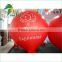 Giant Red Customized Floating Advertising Decor Inflatable Helium Balloon with Banner