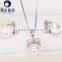 Japanese Akoya Pearl women crystal pearl jewelry set necklace earrings