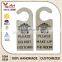 custom logo old fashioned plaque do not disturb sign door hanger wheel