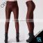Fashion Candy Color Stretchy Skinny Slim Women Leggings with Side Zipper