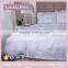 Linen Pro Full Size Satin Feather Pathern Pure Cotton Hotel Linen Bedding Set