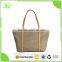 Top Quality Waterproof Matte Nylon Carrying Handbag with Two Leather Handle