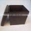 Faux leather folding ottoman, stool box collection